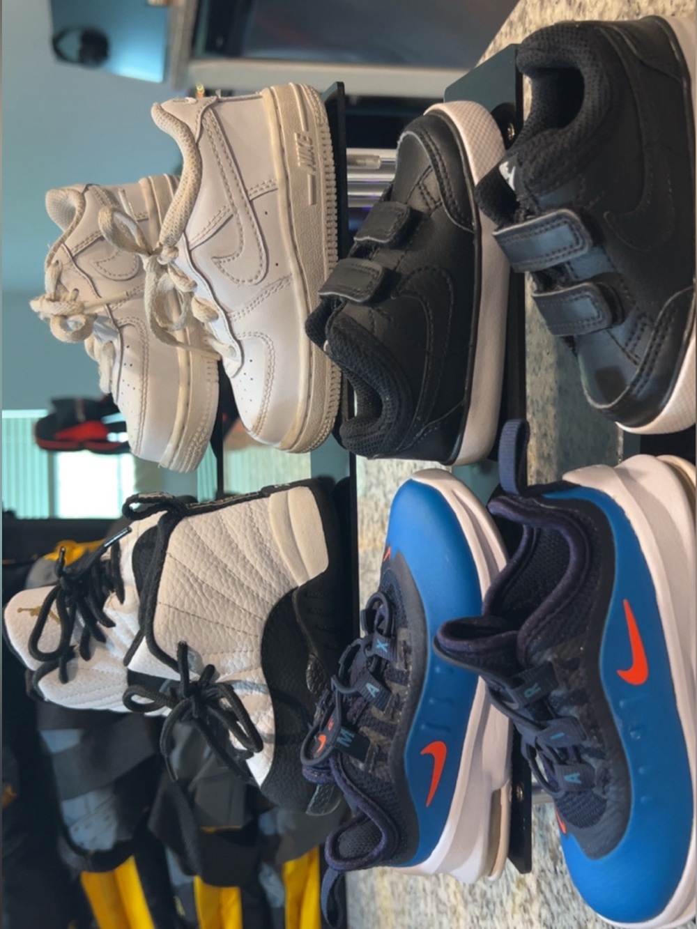 13$ each Nike Kids White and Black Low-Top & Blue Athletic Sneaker various sizes